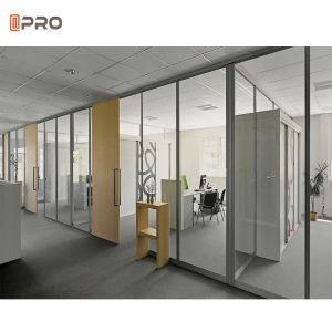 Building Tempered Clear Glass Modern Office Partitions Frosted Glass Wall