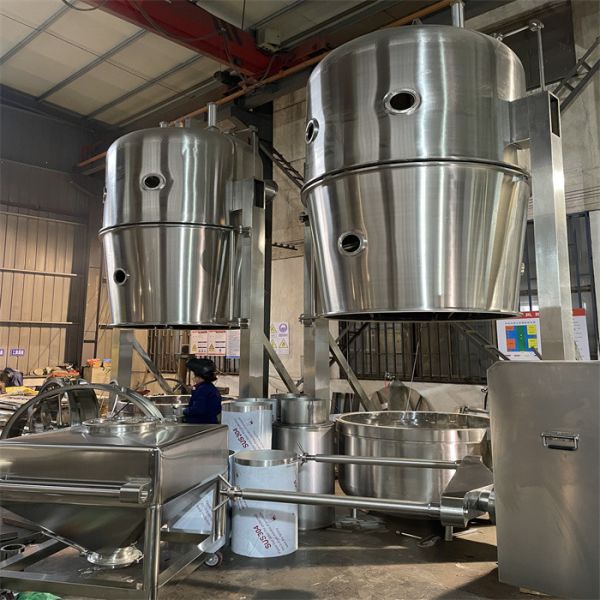 Vertical Multifunctional Fluidized Bed Processor Fluid Bed Dryer Processor Coating Machine