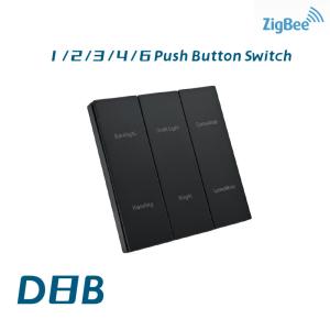 Push Button Zigbee 3.0 Wall Smart Switch 240V App Control Function