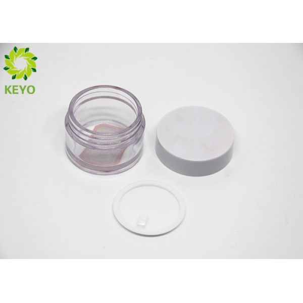 Small Capacity Clear PETG Face Mask Jar 15g Round Face Cream Containers