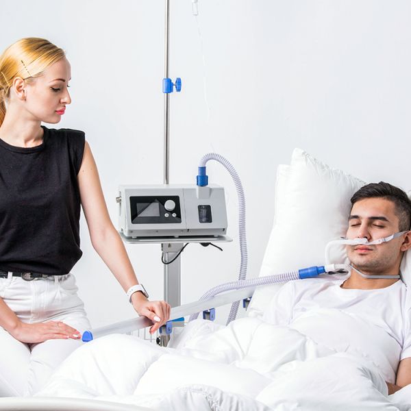 BMC H-80A Neonate Newborn 2L~80L/Min HFNC Respiratory Humidifier Medical With Trolley