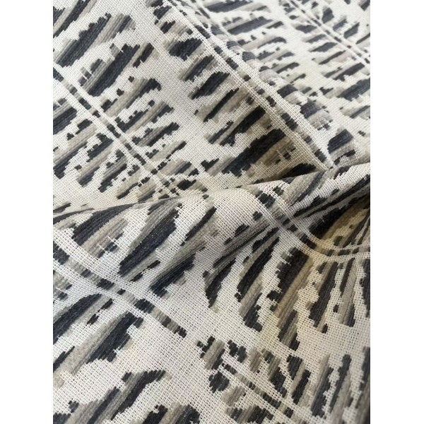 430GSM Fern leaf abstract Jacquard woven fabric for sofa