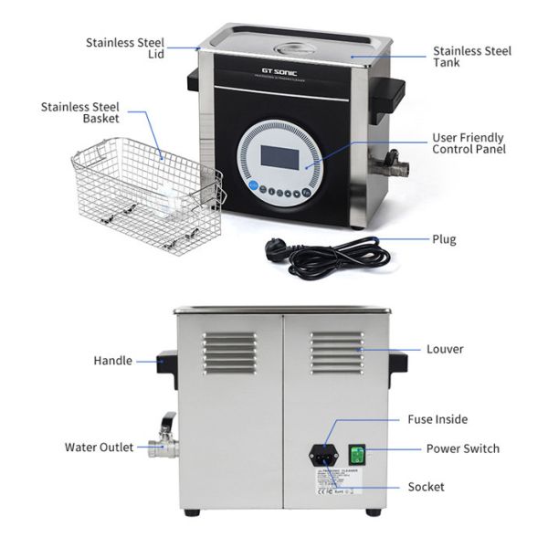 Laboratory Heated SONIC Cleaner , Variable Frequency Ultrasonic Cleaner