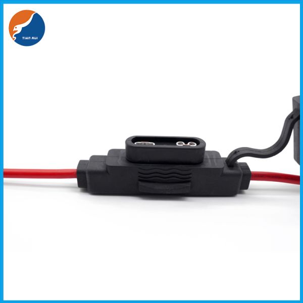 TR-506 Inline 8 AWG Blade ATM Water Resistant Maxi Fuse Holder For Car Boat Truck With 30cm Wire