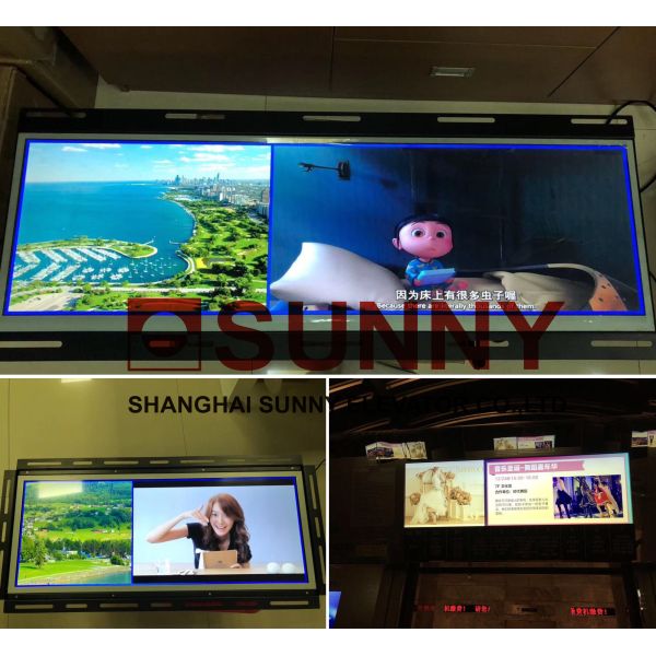 Bar - Type Network LCD Advertising Display For Elevator Spare Parts