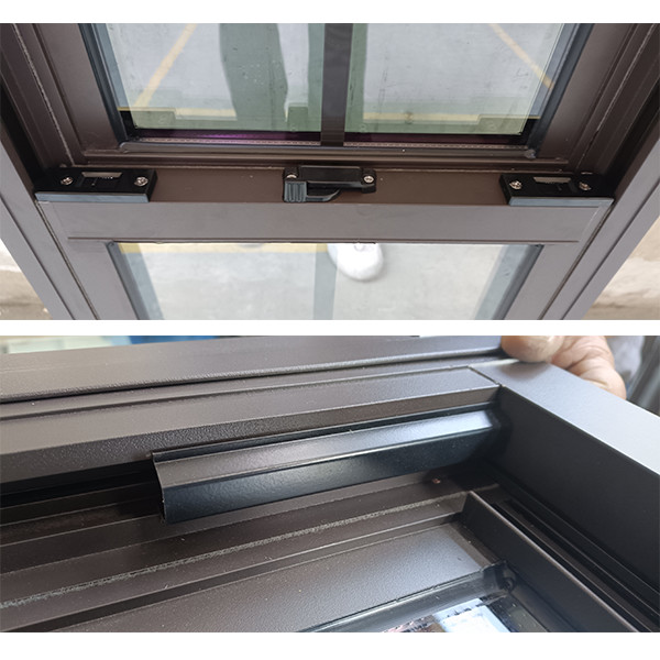 3.54inch Thermal Break Aluminum Double Hung Window With Tilt Window Black
