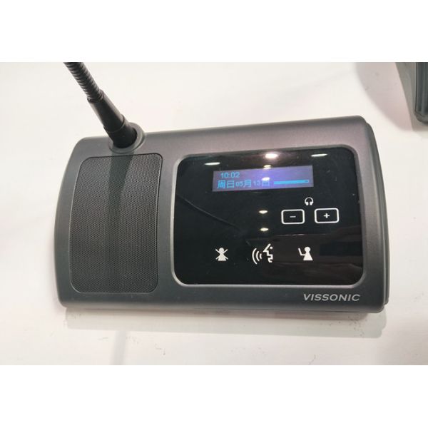 Touchable Button Boardroom Table Microphones For School / Conference Room Audio Equipment