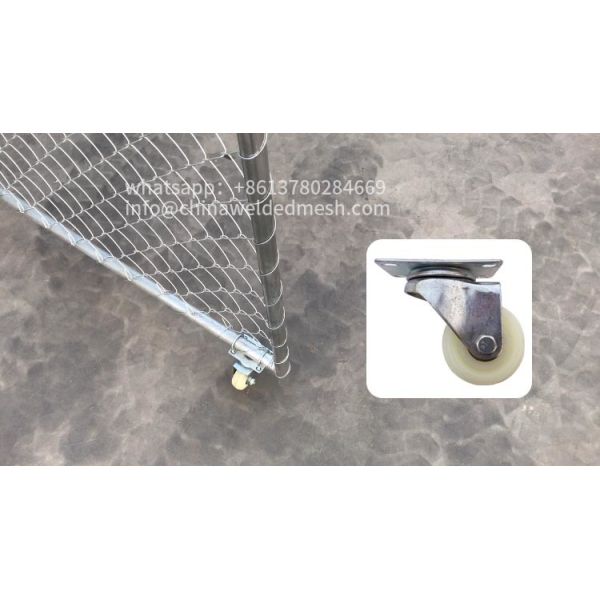 6x12 Portable Chain Link Temporary Fencing Panels Galvanized Iron ISO approval