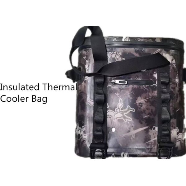 Camo Soft Insulated Cooler Lunch Bag Backpack With Leak Proof Zipper