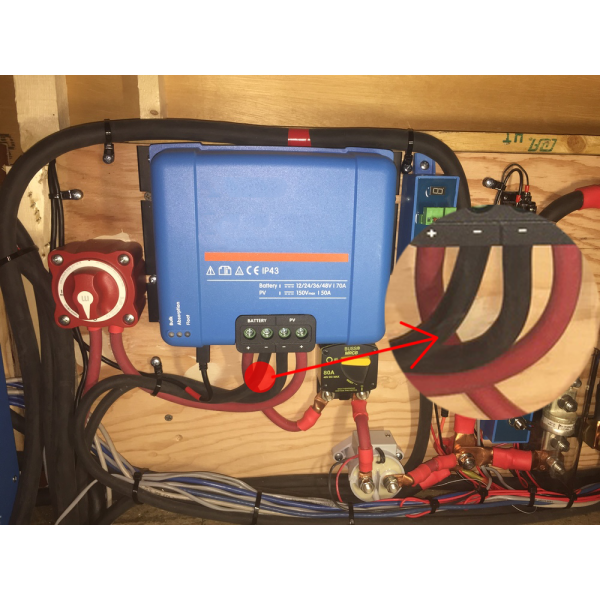 Welding cable installation examples