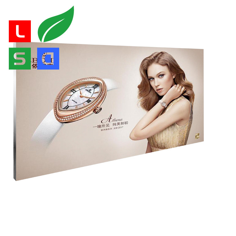 China 40mm Thickness Textile Light Box Backlit Fabric Lightbox For Garment Store Display on sale