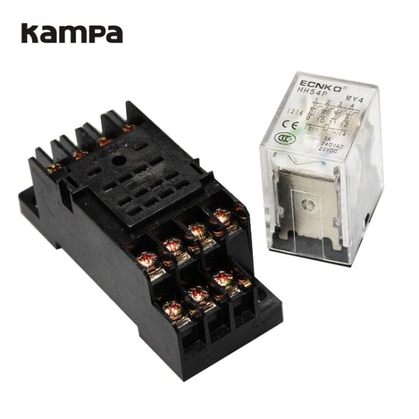 HH54P Purpose MY4NJ intermediate relay AC220V DC24V DC12V small magnetic MY4N - J 14 feet