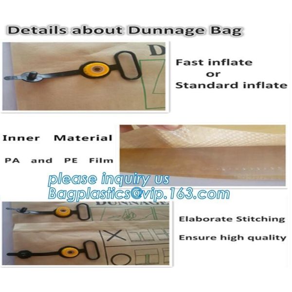 dunnage inflator air bags, PP big inflatable bag, Container air pillow bags, Inflatable Air Filled Pillow Dunnage Bag fo