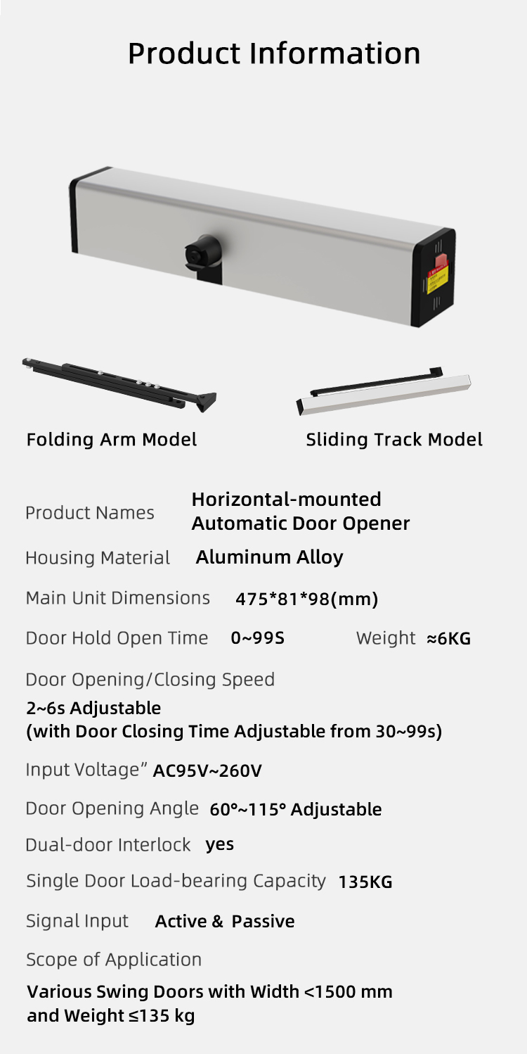 Automatic Horizontal Swing Door Operator for Efficient Access Control Opening/Closing Door Access Products