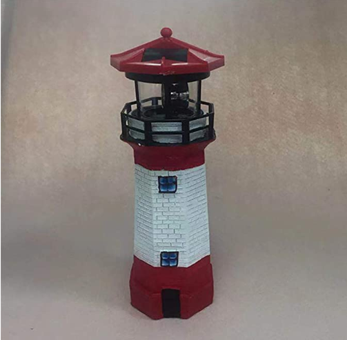 2.0 Volt 27.5cm Garden Lighthouse Rotating Light