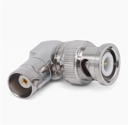 BNC Male To Female Right Angle Adapter BNC-JKW For CCTV & RF Systems