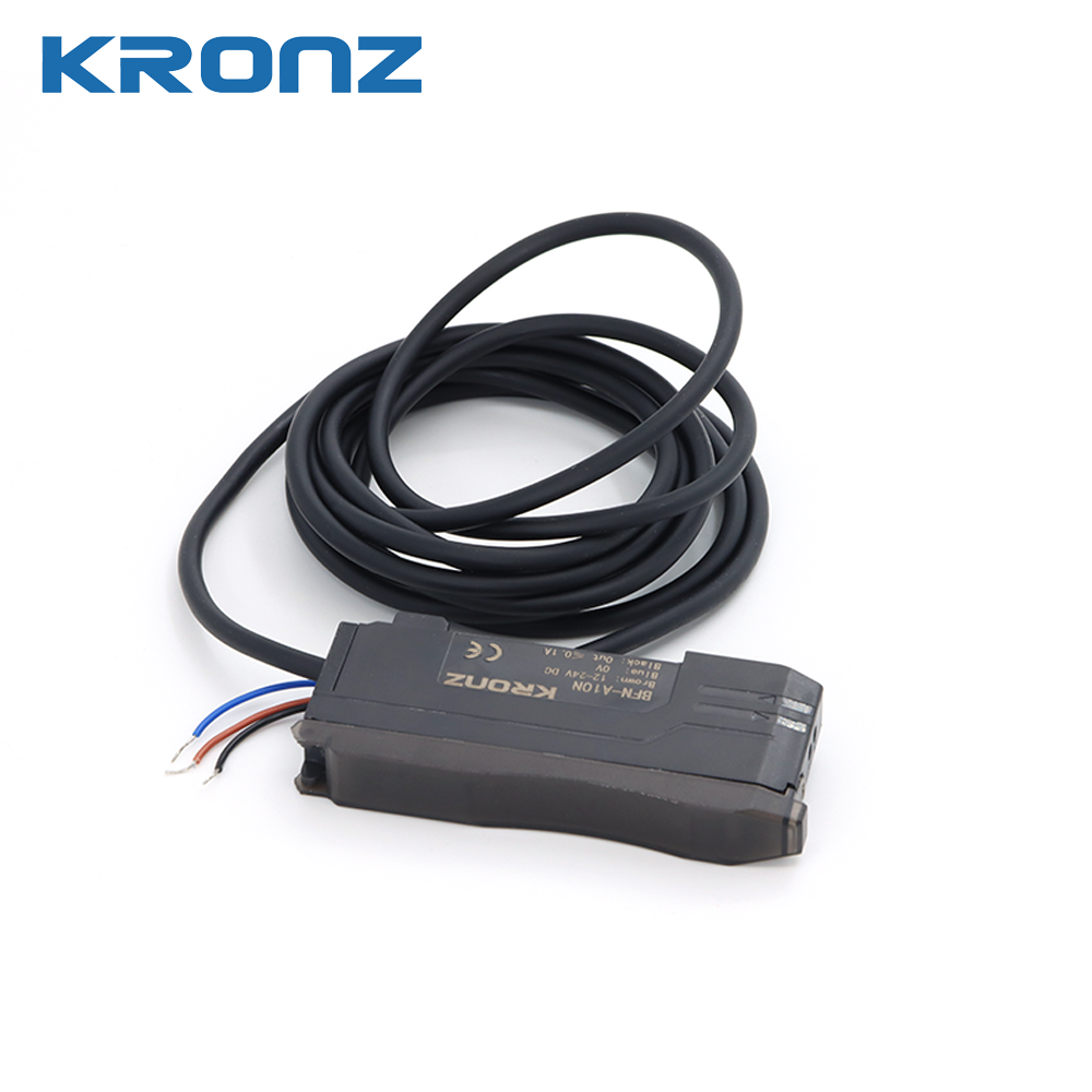 High-Speed Fiber Optic Amplifier NPN/PNP Selectable Output 50μs Response Time Timer Function 12-24VDC Input