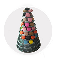 4 tier macaron display tower stand for french macaron