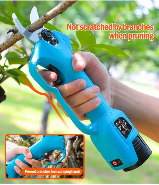 Swansoft 28mm 16.8V Electric Garden Pruner Scissors Cordless Electric Pruning Shears Battery Orchard Pruner