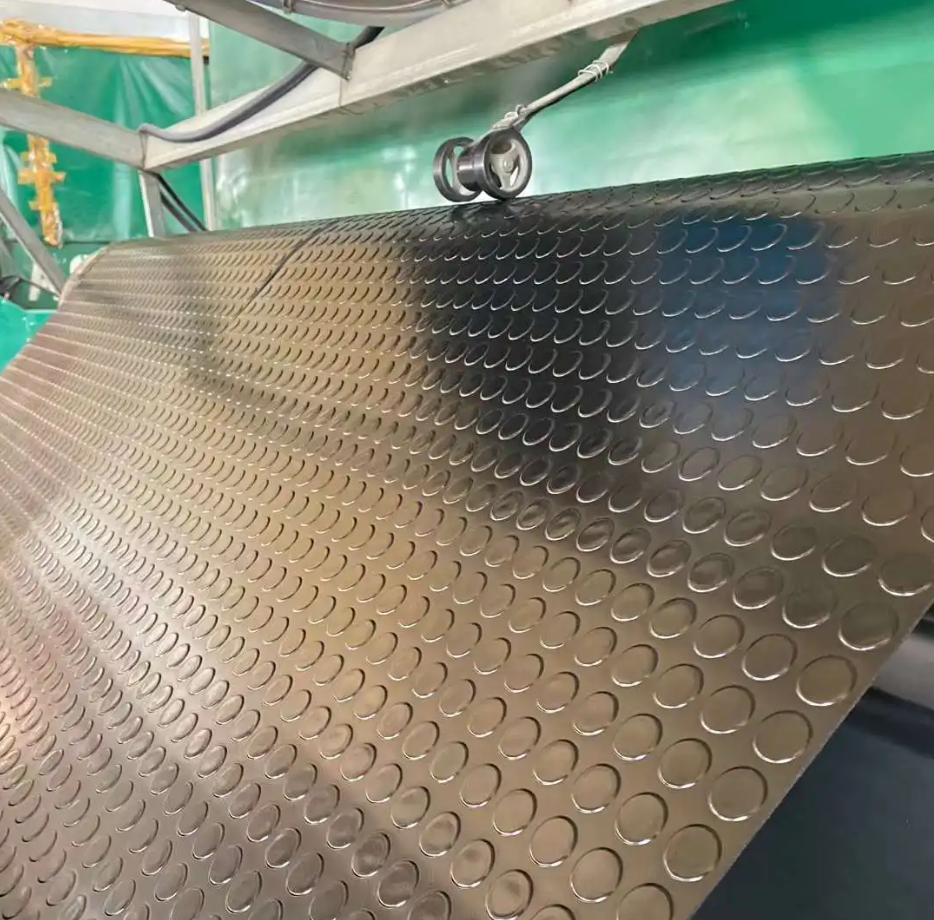 Button Coin Round Anti-Slip Point Rubber stall Floor Mat Roll horse stall mattress