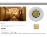 10W 12W LED Downlight Recessed Ceiling light Spotlight 75mm hole CREE COB LED