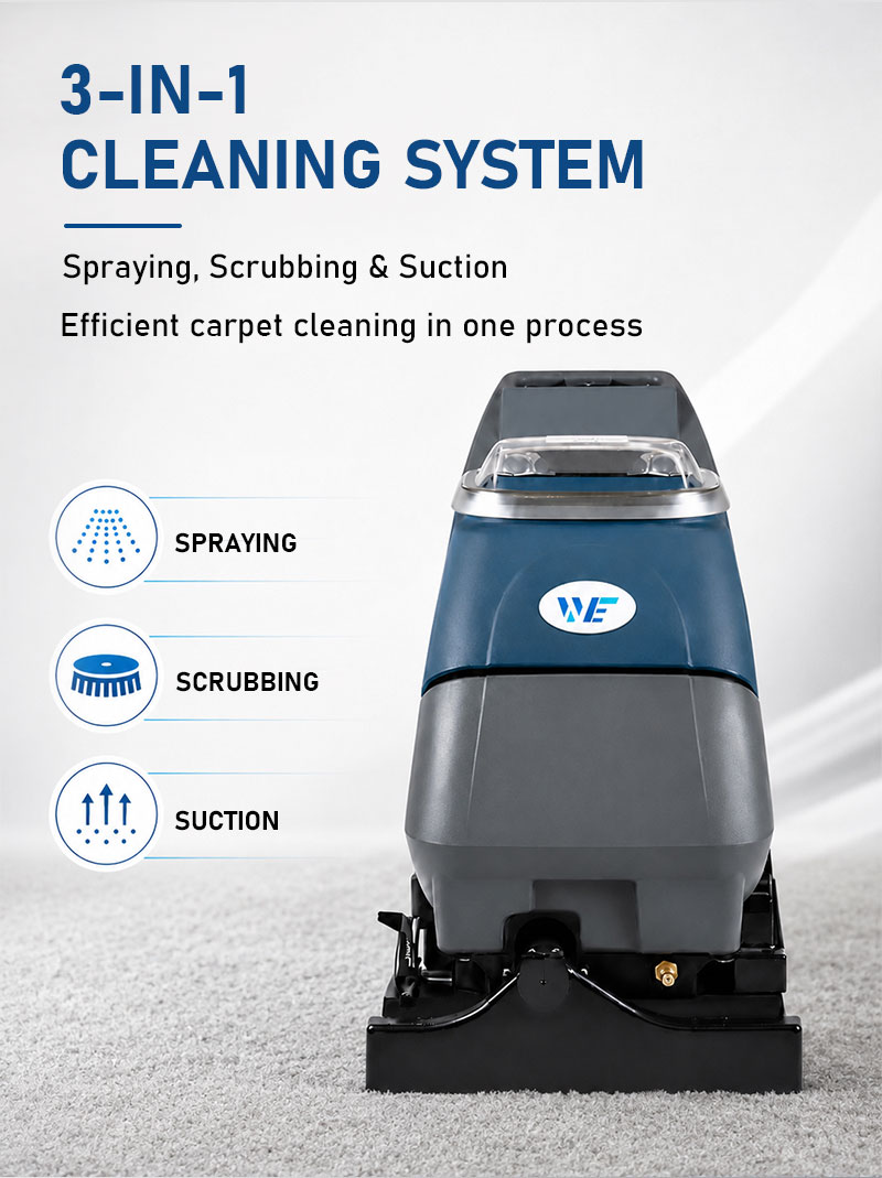 KW30 carpet cleaner brush-roll system