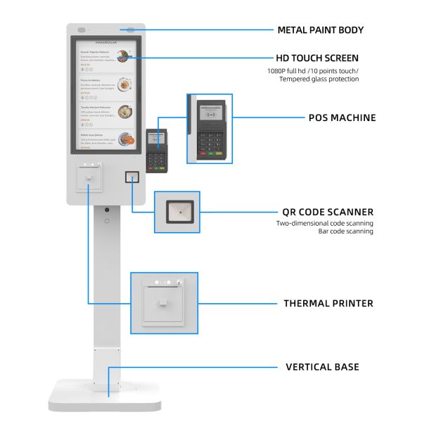 32inch Vertical POS Machine Payment Terminal Android All-in-One Suitable for Retail and Catering