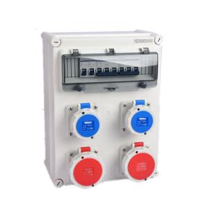 Plastic Combination Power Socket Box 16A 230V IP44 IEC Standard