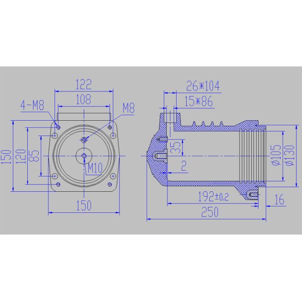 APG Switchgear Accessories 12KV High Voltage Insulators Indoor For Switchgear Cabinet