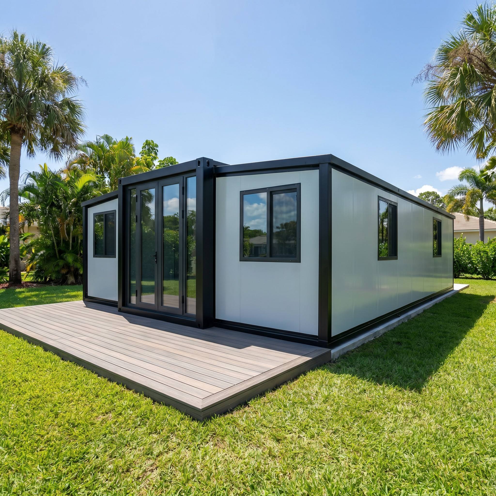 30FT Eco-Minimalist Expandable Container House – Smooth Panel Edition
