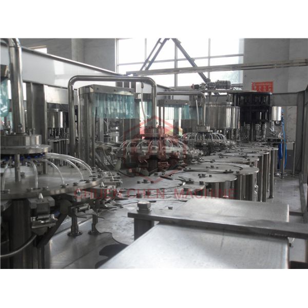 Rotary Type 3 In 1 Combi Automatic Liquid Filling Machine For Plastic Bottle