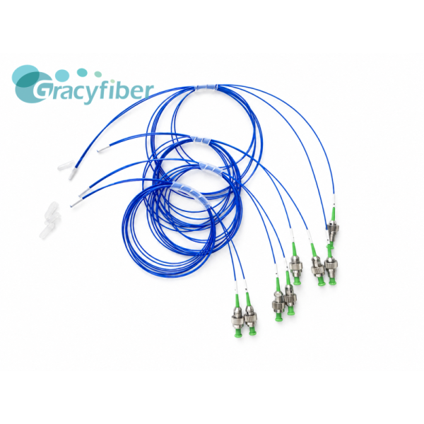 14CH PM Fiber Array | 0° Flat Quartz Block, 127μm Pitch | PM II+I Alignment, Slow Axis to Key | High ER 25dB PMFA | Gracyfiber