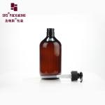 short lead time amber round shoulder plastic liquid soap empty pet bottle 500ml
