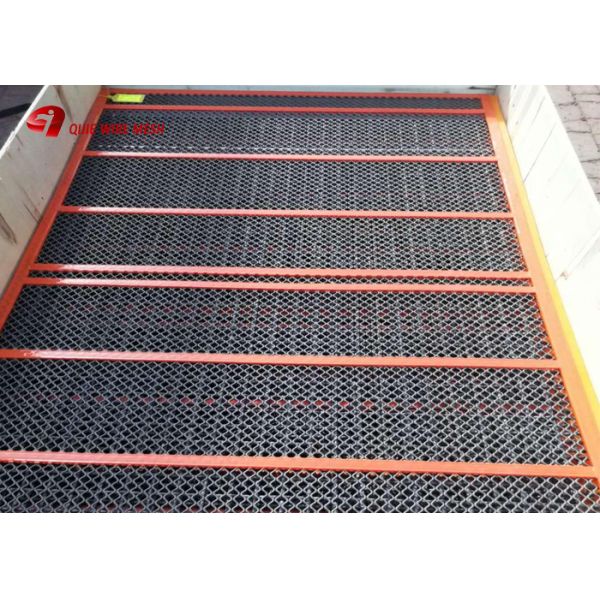 Mine Sieving Woven Wire Hooked Vibrating Screen Mesh for Stone Quarry
