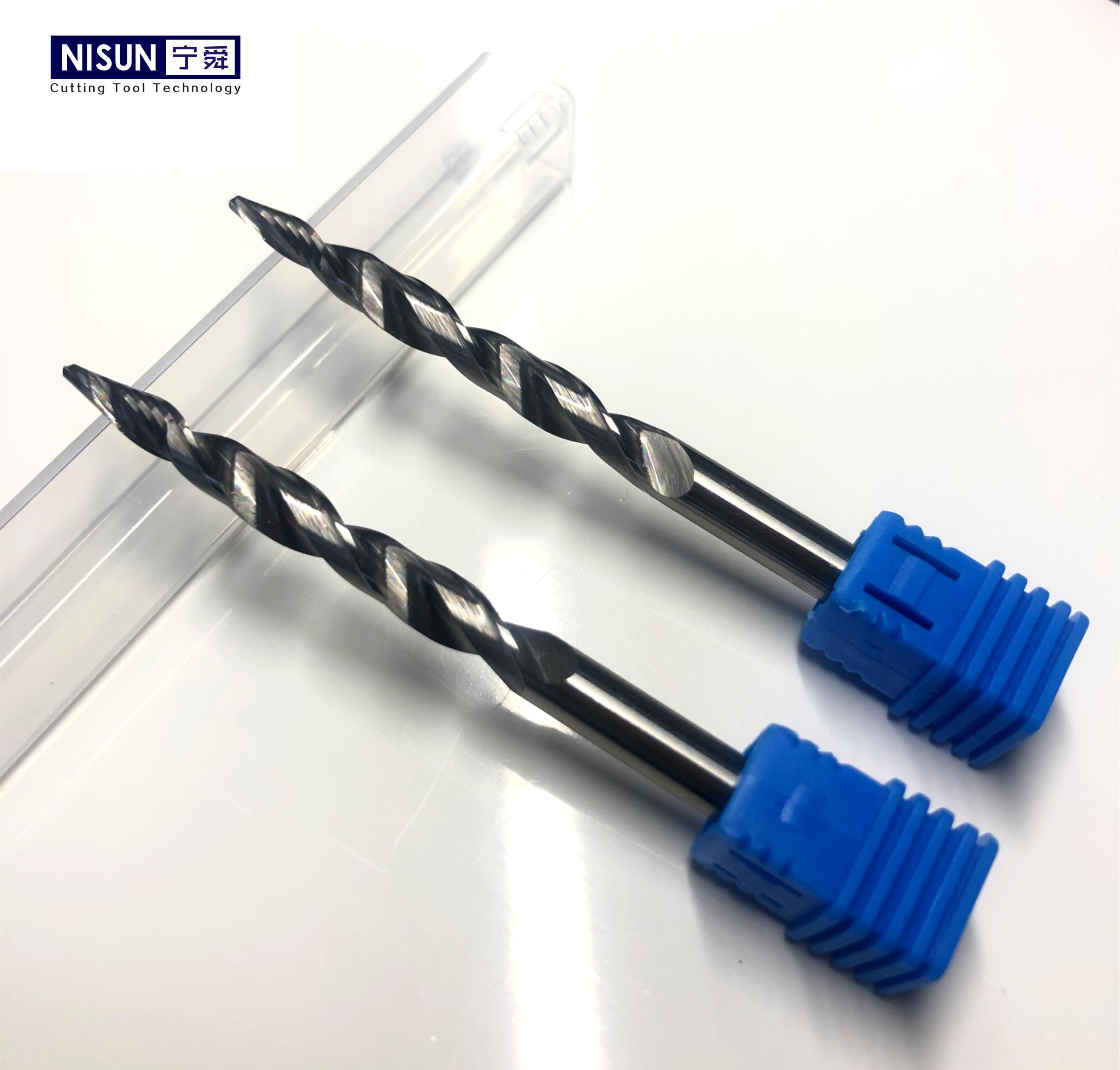 TiAlN Based Coating Step Drills Polished Surface With Through Coolant Or Without