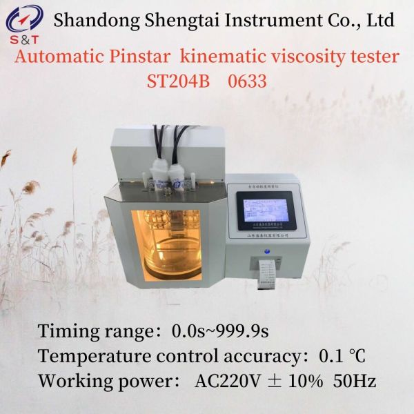Automatic Pinstar Kinematic Viscosity Tester 1800W