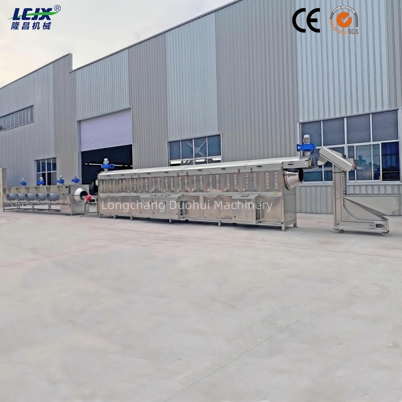 304 Stainless Steel Continuous Roasting Machine with Infrared Temperature Sensor 0-500° and Automatic Control