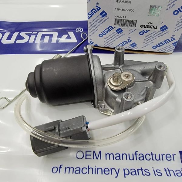 Fuel Shutdown Excavator Solenoid Valve 129436-66800 For YANMAR