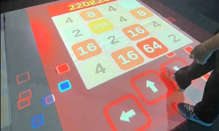 interactive floor projector game