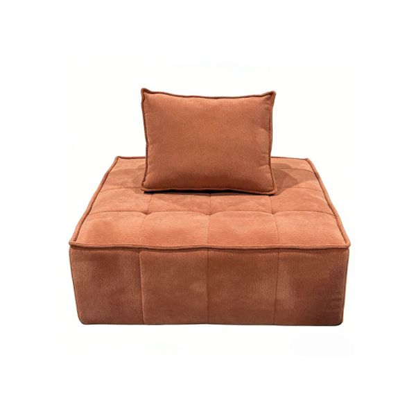 Modern Lazy Home Compressed Sofa Single Fabric Sponge Compressed Sofa Modern