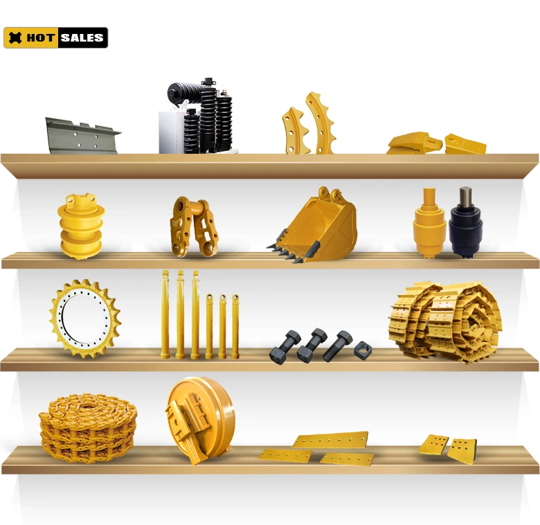 D50 E200b Pc20 R210 Track Roller Dozer Excavator Bottom Roller And Top Roller Assembly