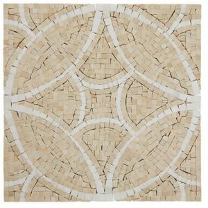 Buy cheap Fashional Water Jet Marble Mosaic Tile 7 Mm / 8mm Thickness Optional product