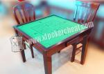 Wooden Square Marked Playing Cards Perspective Table With Hidden Camera