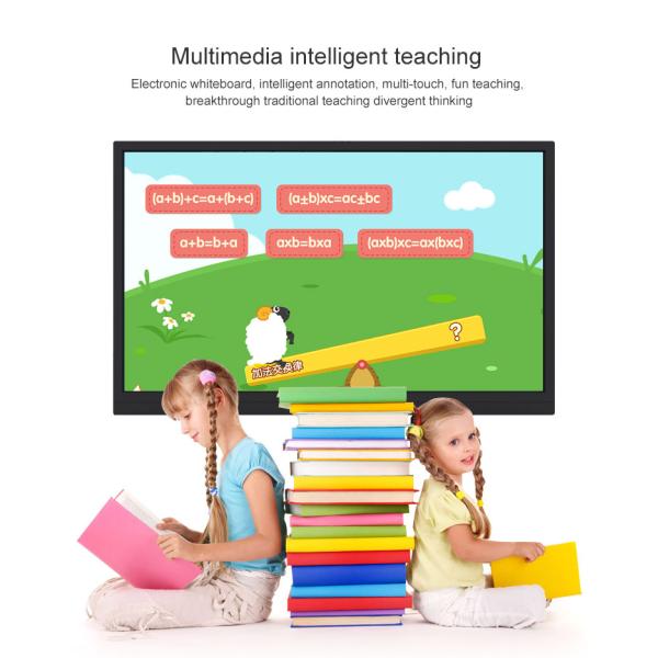55 - 86 Inch Movable OPS Touch Screen Smart LCD Whiteboard Kiosk Android School Education Board