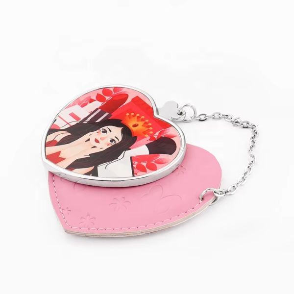 Unique Sublimation Compact Mirror With Case Blanks Custom Pocket Mirror
