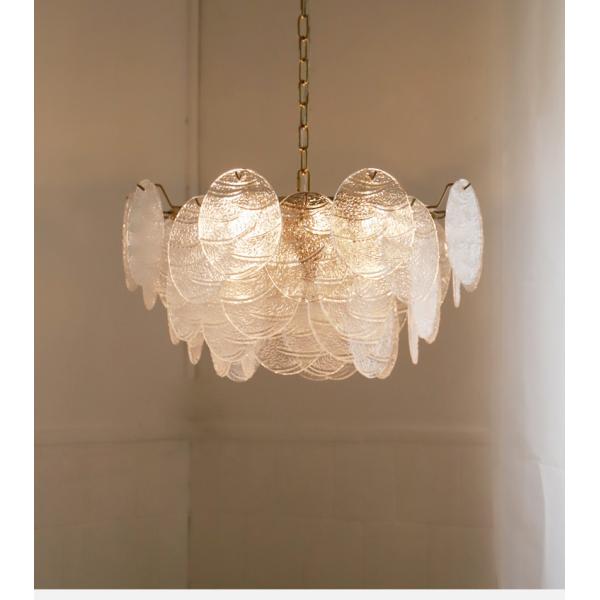 Modern Frosted Diamond Glass Chandelier Luxury Lustre Lighting(WH-CY-251)