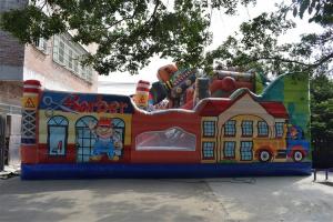 Buy cheap Building Themed Inflatable Fun City Simulate Construction Place Waterproof PVC Material product