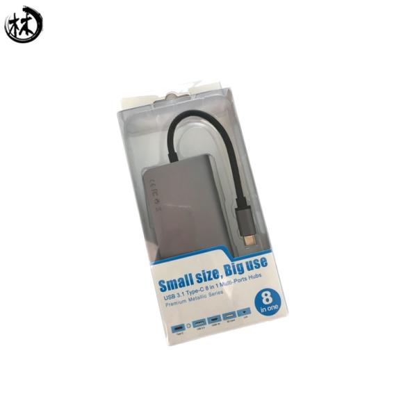 Kico New Type C to USB 3.0 8 in 1 HUB with PD 3.0 Charge RJ45 HDMI2.0 8 in 1 type c combo