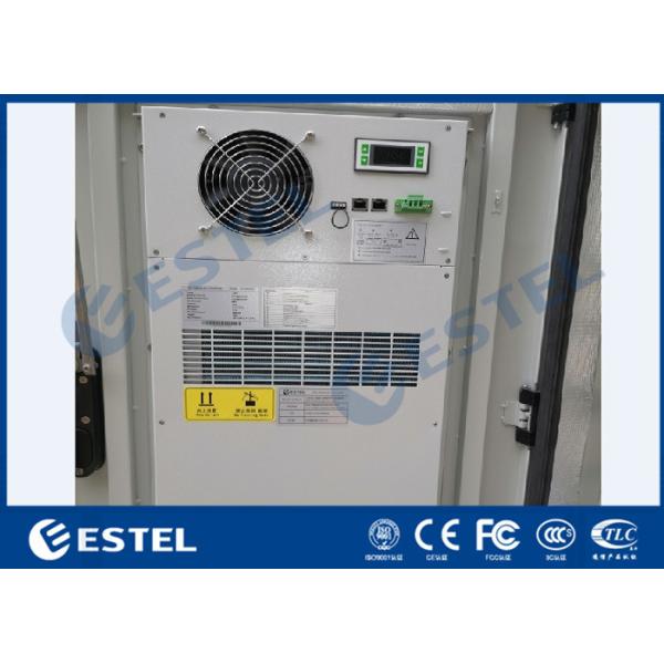 Triple Bay Racking Outdoor Telecom Enclosure With Air Conditioner Cooling System