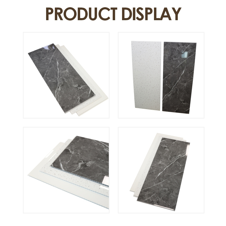 Waterproof Easy Clean PVC Shower Wall Panel For Bathroom Interiors Wall Decoration